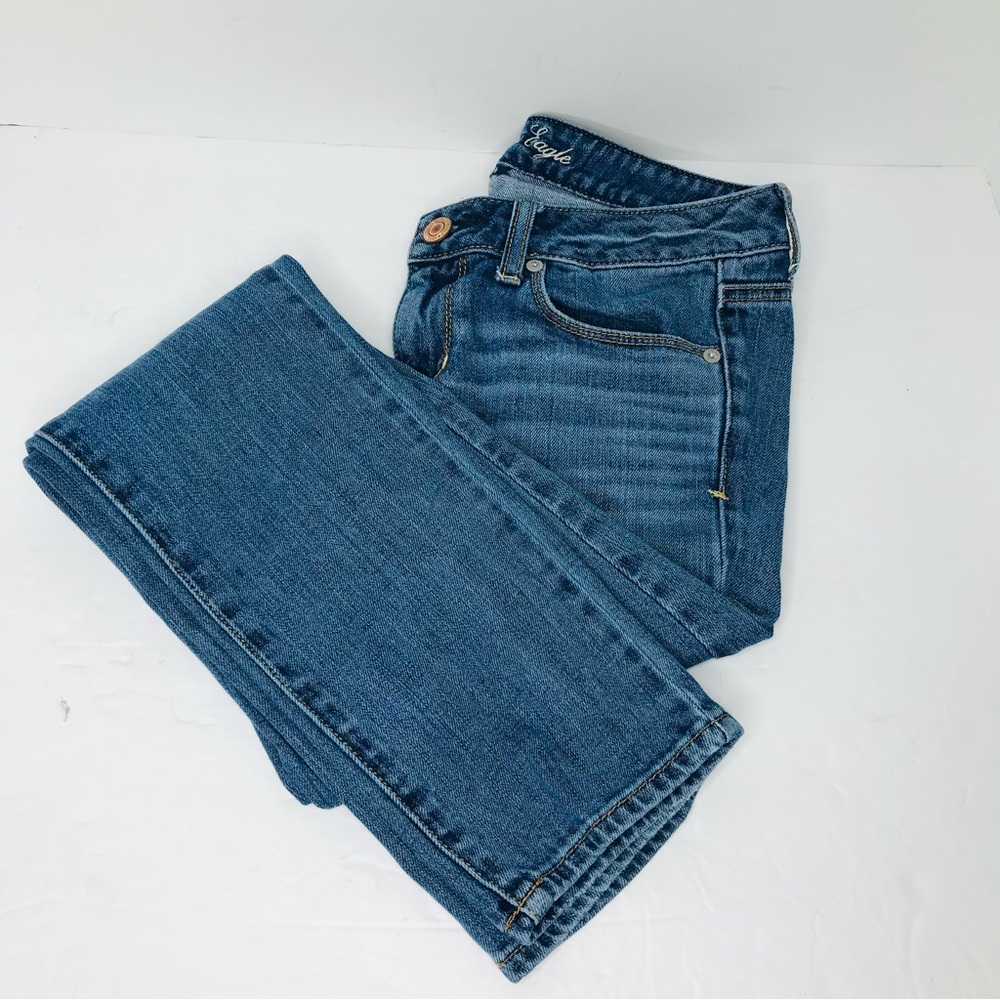 American Eagle denim jeans women’s 4 regular lot of 2 pair - Picture 7 of 9